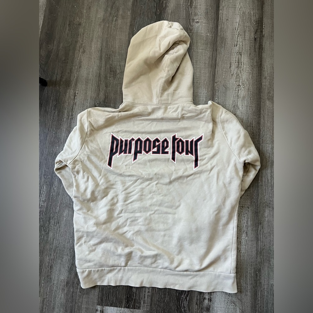 Justin Bieber purpose tour hoodie (stained)